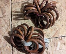 Wooden curtain rings