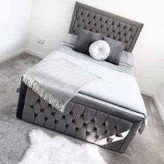 Brand  New Double 4ft6 Monaco' Bed frames with Mattress Included
