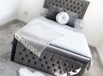 Brand  New Double 4ft6 Monaco' Bed frames with Mattress Included