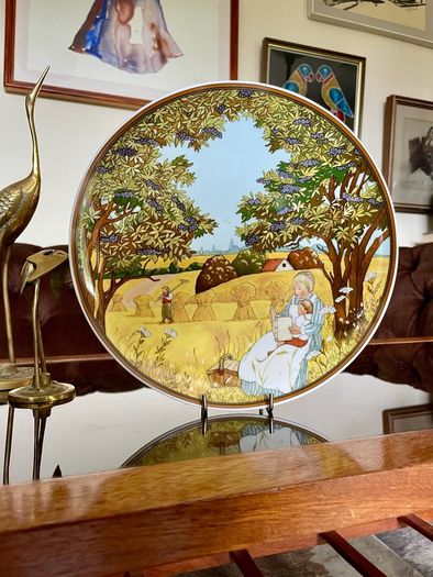 Vintage Collectors Plate Autumn Herbst Wall plate Heinrich Porcelain Villeroy and Boch