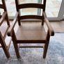 Solid oak country kitchen chairs Image 2