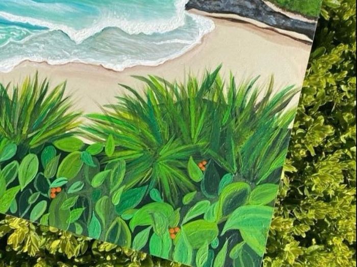 Handpainted Seascape
