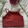 topshop rust shade cropped top size 10 Image 2