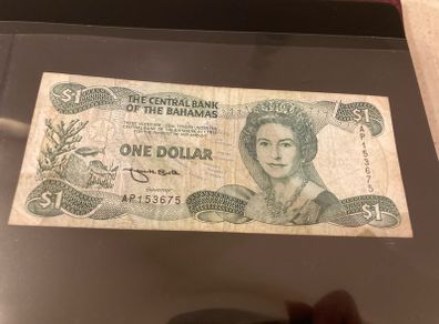 Bahamas 1974 1 dollar banknote