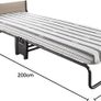 Revolution Folding Bed with Rebound e-Fibre Mattress, Compact, Single Image 2