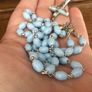 Vintage pale blue  Rosary beads Image 5