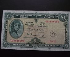 1970 Lavery One Pound Note