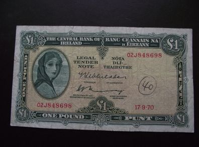 1970 Lavery One Pound Note