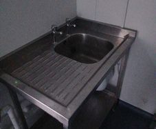 single bowl prep sink