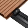 WPC Decking Boards with Accessories 26 m(sqr) 2.2 m Brown Image 7
