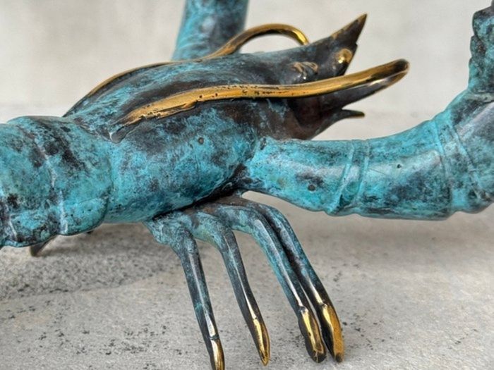Hand Crafted Lobster (23cm) - Patinated Bronze