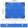 Tarpaulin Waterproof Heavy Duty 3m x 3m 115 GSM Blue Tarps Sheet for Furniture Ground Multipurpose Covers Image 3