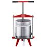 Fruit Wine Press, 3.96Gal/15L, Stainless Steel Manual Juice Maker, Heavy Duty T-Shaped Handle & Cross-beam for Cider Apple Grape Vegetable Press, with 2 Filter Bags, for Kitchen Home Brewing Image 9