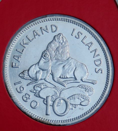 Falkland Islands BUNC Coin Stamp Cover 1980