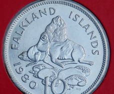 Falkland Islands BUNC Coin Stamp Cover 1980