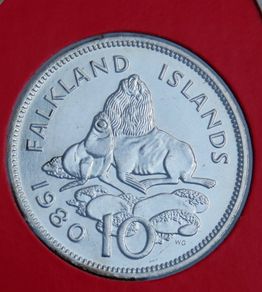 Falkland Islands BUNC Coin Stamp Cover 1980
