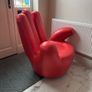 chair, leather hand, swivel Image 2