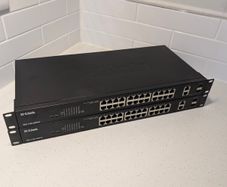 D-Link DGS-1100-26MPV2 26-Port Gigabit PoE+ Managed Switch 370W
