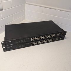 D-Link DGS-1100-26MPV2 26-Port Gigabit PoE+ Managed Switch 370W