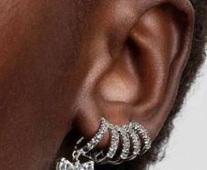 Pandora Bridgerton Sparkling Climbing Bow Earrings New