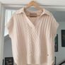 Mos Mosh Wool Cotton Knitted Vest Size Small Image 5