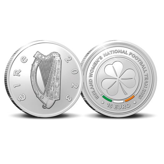 Ireland Womens Football Team Silver Proof Coin