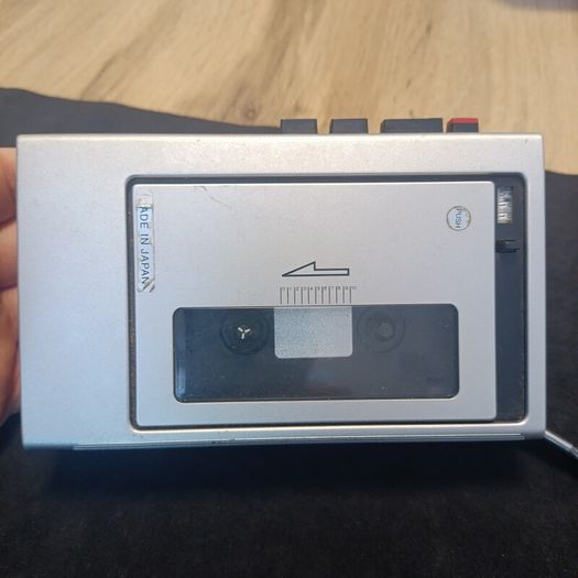 Sony TCM-111 Cassette-Corder  Silver/Metal 1979