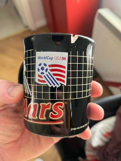 Rare Mars World Cup 94 Mug Chipped