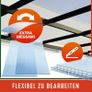 28 x Polycarbonate Twin Wall Sheets 60.5 x 121cm  UV Protected Panels for Greenhouse, Cold Frames & Carports Image 4