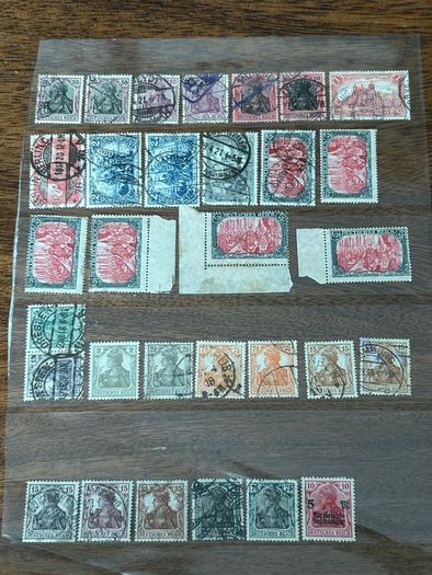 Germany 1872-1945 Reich Collection lot stock 1200+ stamps and 2 Mint sheets