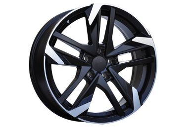 17" GTI Type Black Alloy Wheels Ford Peugeot Renault Volvo 5x108