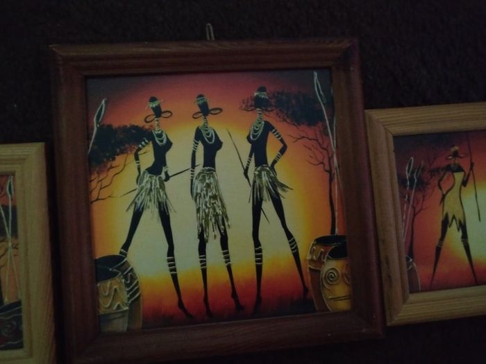 3 pictures in frames