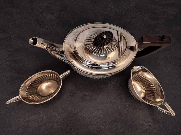 Vintage Walker & Hall Sheffield Silver-Plated 3-Piece Tea Set