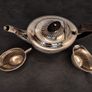 Vintage Walker & Hall Sheffield Silver-Plated 3-Piece Tea Set Image 7