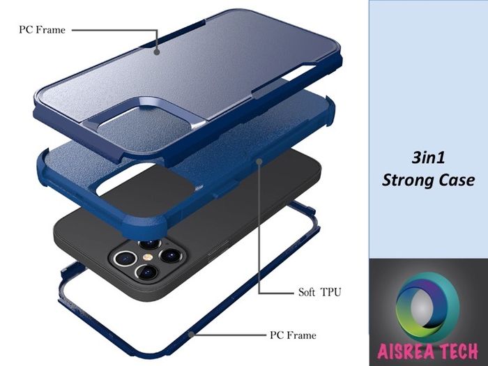 3IN1 HEAVY DUTY SHOCKPROOF Strong Phone Case Back cover iPhone 6 7 8 iPhone XR/ iphone 11/ iPhone 13/ 13PRO/ 13 PRO MAX