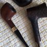 Three pipes with tamper, pipe holder and ashtray Image 3
