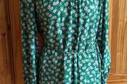 Marks And Spencers Green ditzy floral print dress Size 10 postage included