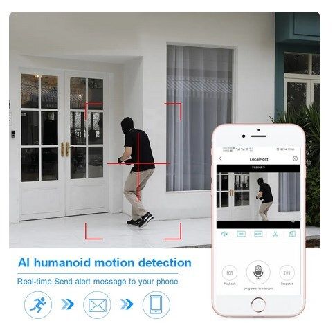 4 Camera Smart Security System, 1TB memory, Outdoor, 8 Channel NVR