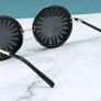 Rhinestone & Rivet Decor Round Frame glasses Image 2