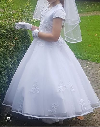 communion dress balero and veil