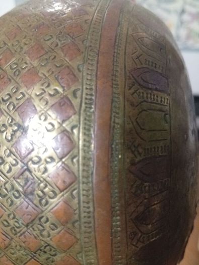 antique Indian brass lota  over