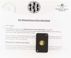 Padraig Pearse Commemorative Gold Proof Coin