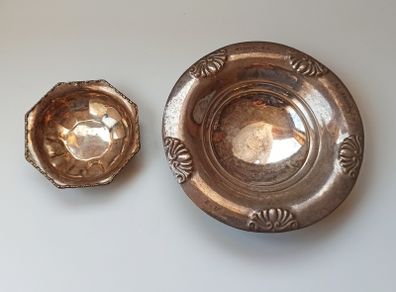 Two silver plated bowls