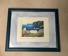 Framed 'No Puffin' Print
