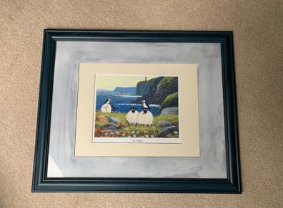 Framed 'No Puffin' Print
