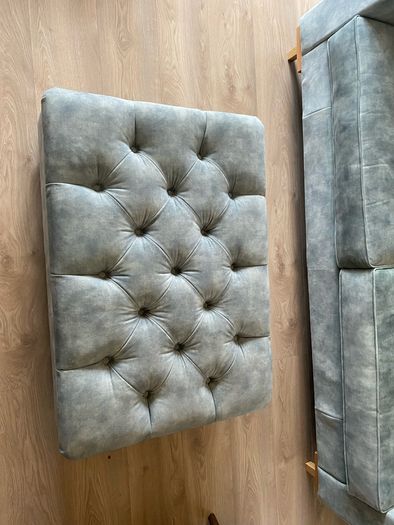 Finline Furniture Couch and Footstool Daytona