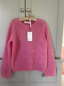 Designer Inwear womens bubble gum pink jumper mohair and wool jumper BRAND NEW