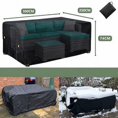 Waterproof Garden Table Cover Tarpaulin   300 x 250 x 100cm