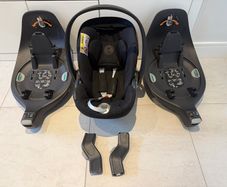 Cybex Cloud Z i-Size Car Seat + 2 ISOFIX Bases + UPPAbaby Adaptors