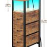 Slim Bedside Table Set of 2 with Charging Station Image 7